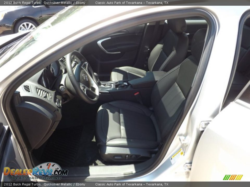 2012 Buick Regal Turbo Quicksilver Metallic / Ebony Photo #13