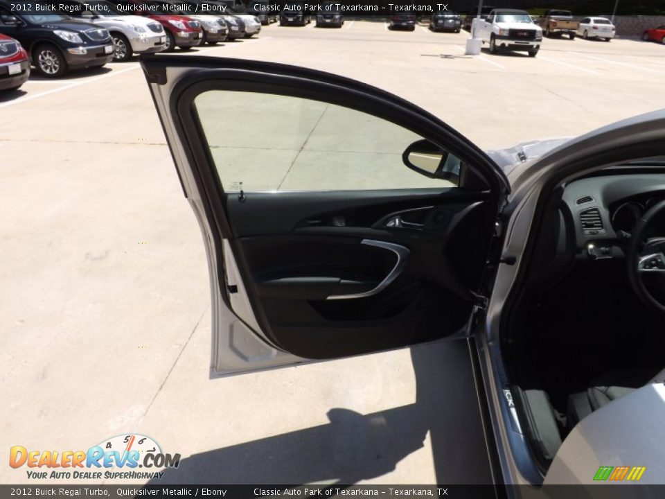 2012 Buick Regal Turbo Quicksilver Metallic / Ebony Photo #16