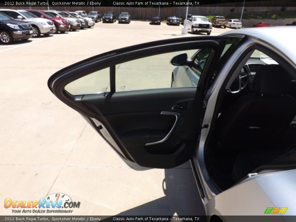 2012 Buick Regal Turbo Quicksilver Metallic / Ebony Photo #18