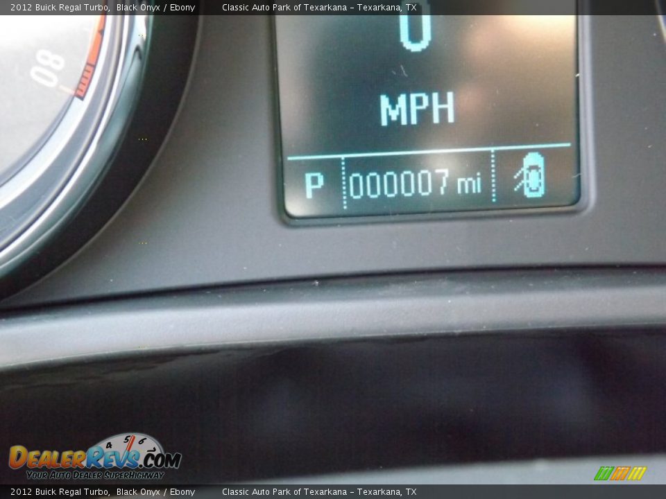 2012 Buick Regal Turbo Black Onyx / Ebony Photo #11
