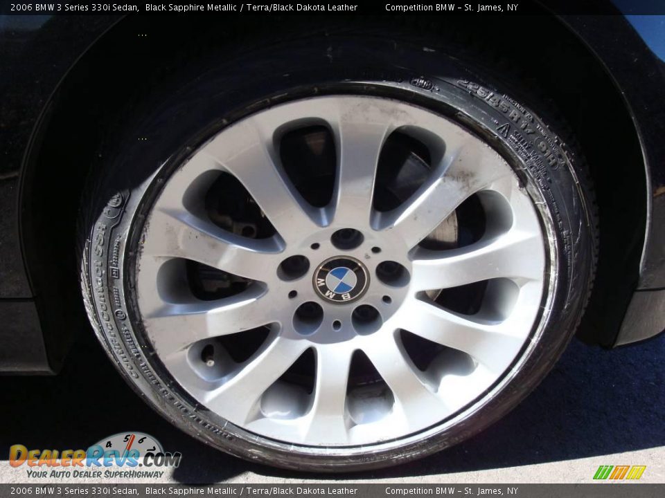 2006 BMW 3 Series 330i Sedan Black Sapphire Metallic / Terra/Black Dakota Leather Photo #8