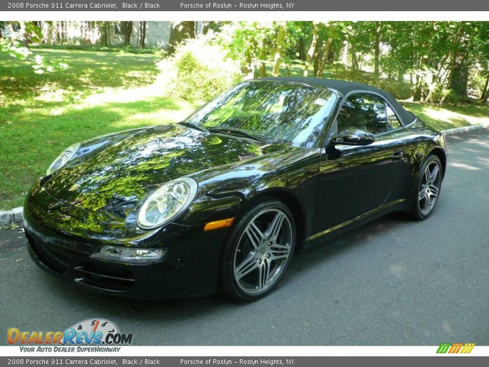 2008 Porsche 911 Carrera Cabriolet Black / Black Photo #1