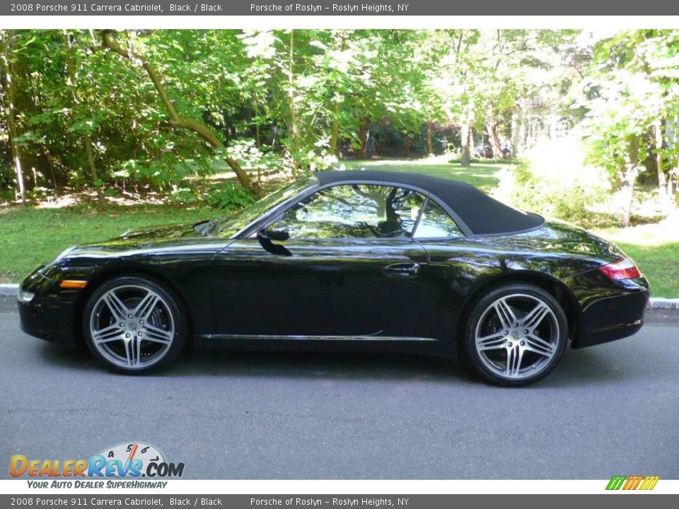 2008 Porsche 911 Carrera Cabriolet Black / Black Photo #3