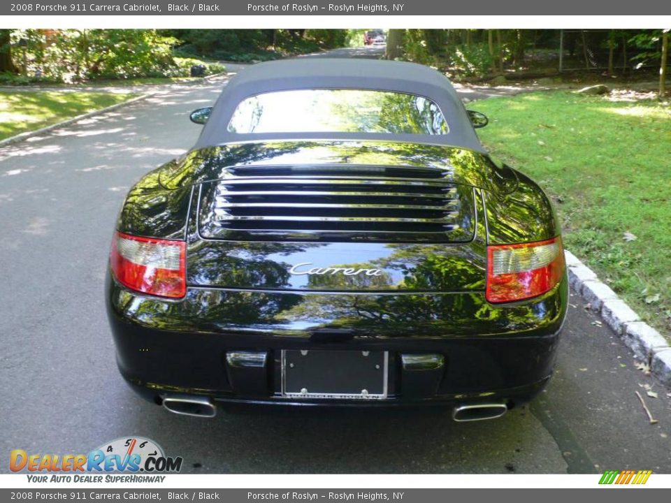 2008 Porsche 911 Carrera Cabriolet Black / Black Photo #5