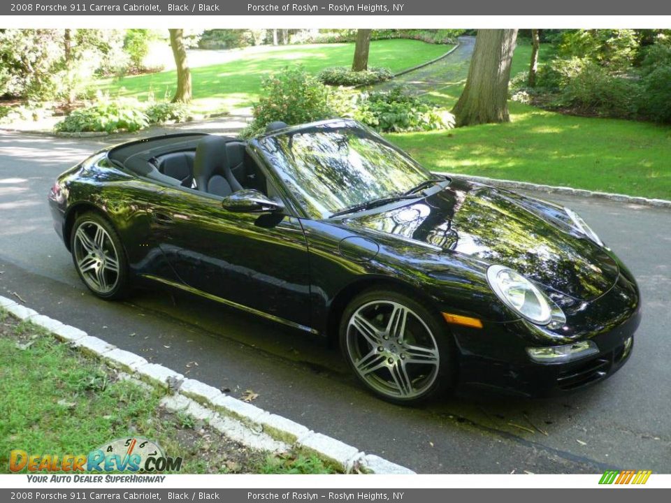 2008 Porsche 911 Carrera Cabriolet Black / Black Photo #8