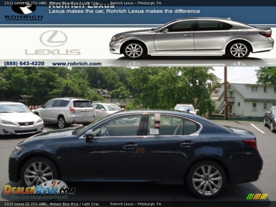 2013 Lexus GS 350 AWD Meteor Blue Mica / Light Gray Photo #1