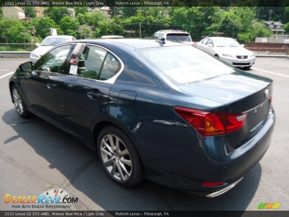 2013 Lexus GS 350 AWD Meteor Blue Mica / Light Gray Photo #2