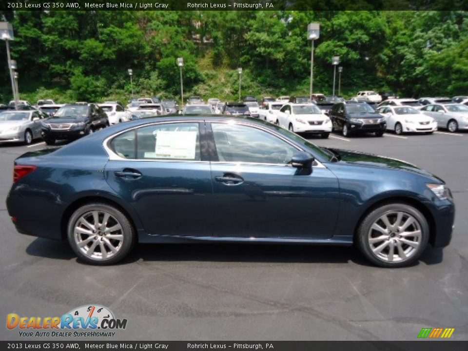 2013 Lexus GS 350 AWD Meteor Blue Mica / Light Gray Photo #5