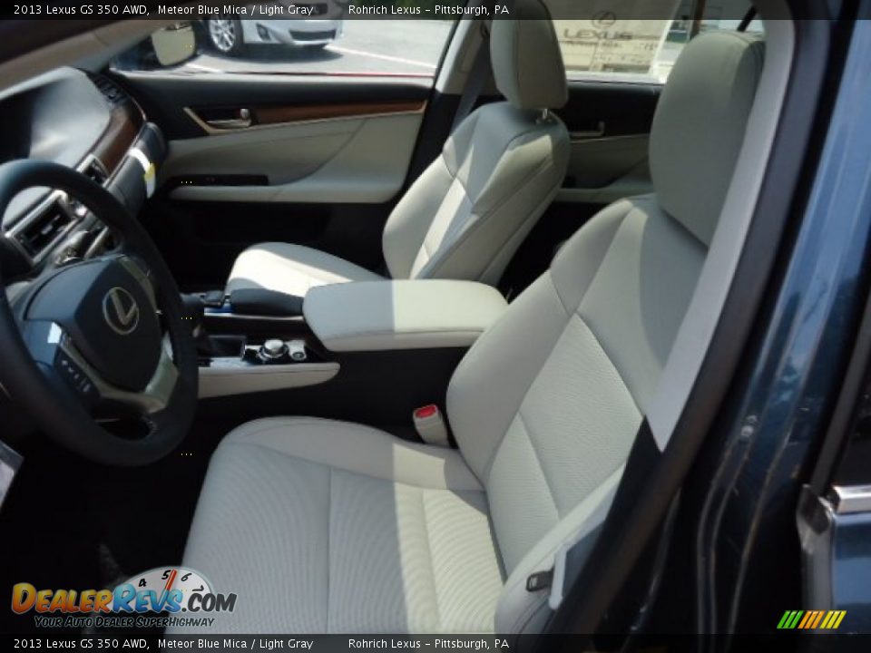 2013 Lexus GS 350 AWD Meteor Blue Mica / Light Gray Photo #10