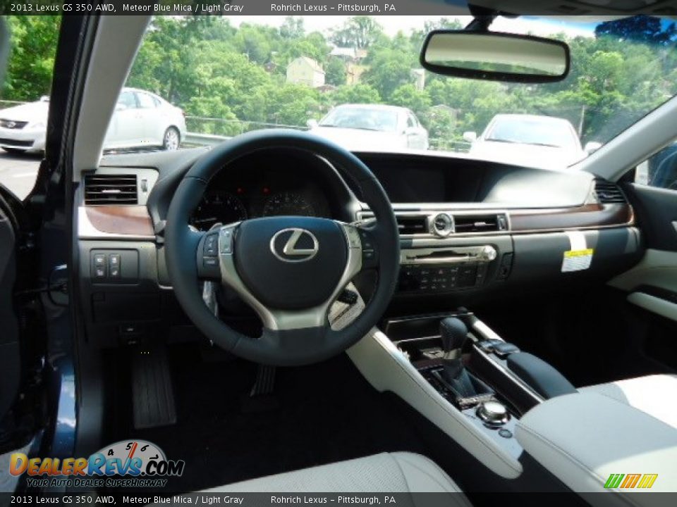 2013 Lexus GS 350 AWD Meteor Blue Mica / Light Gray Photo #12