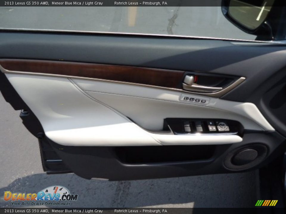 2013 Lexus GS 350 AWD Meteor Blue Mica / Light Gray Photo #14