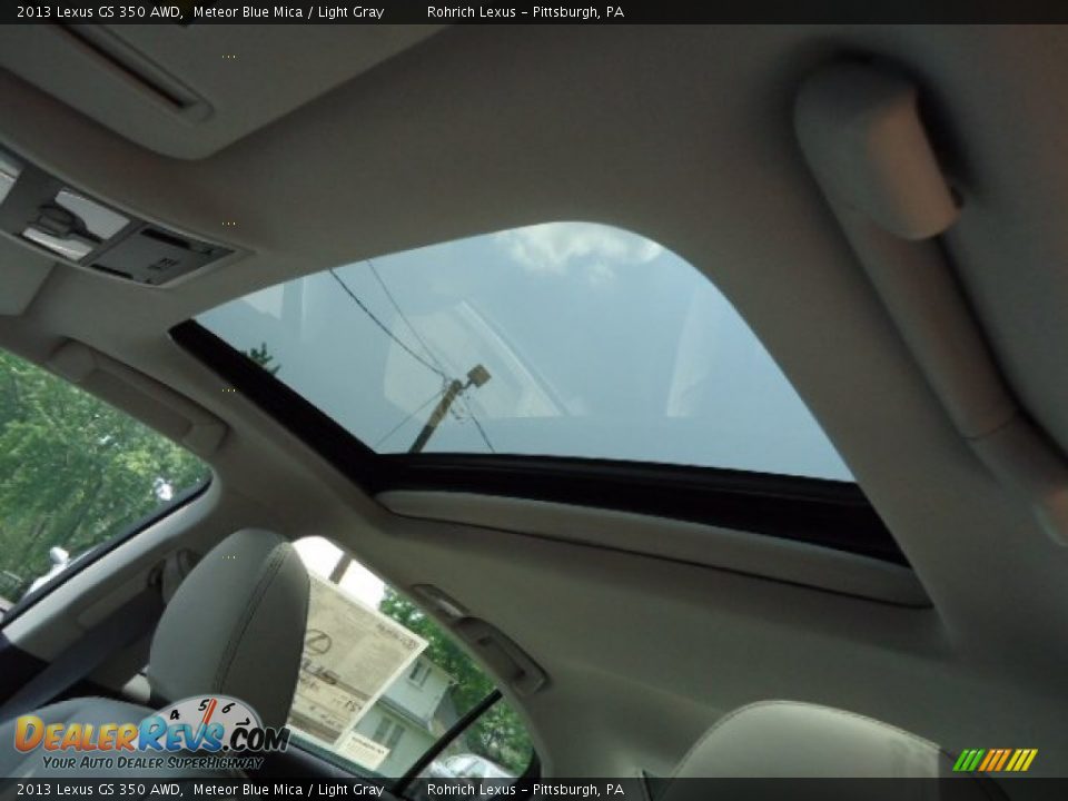 2013 Lexus GS 350 AWD Meteor Blue Mica / Light Gray Photo #16