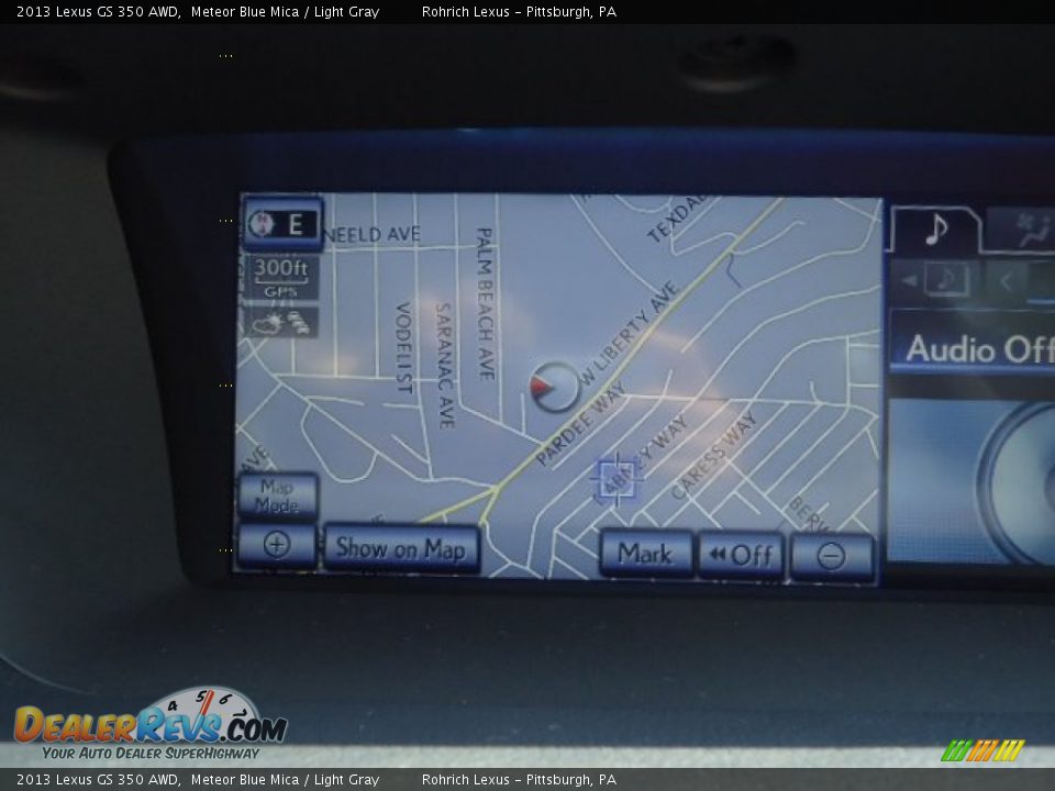 2013 Lexus GS 350 AWD Meteor Blue Mica / Light Gray Photo #17