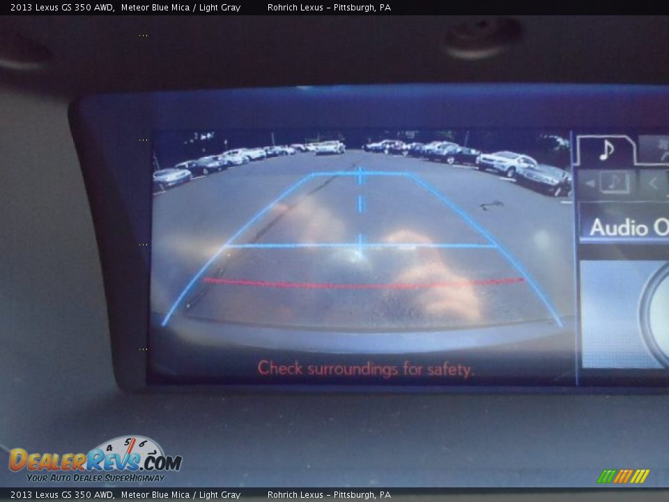 2013 Lexus GS 350 AWD Meteor Blue Mica / Light Gray Photo #18