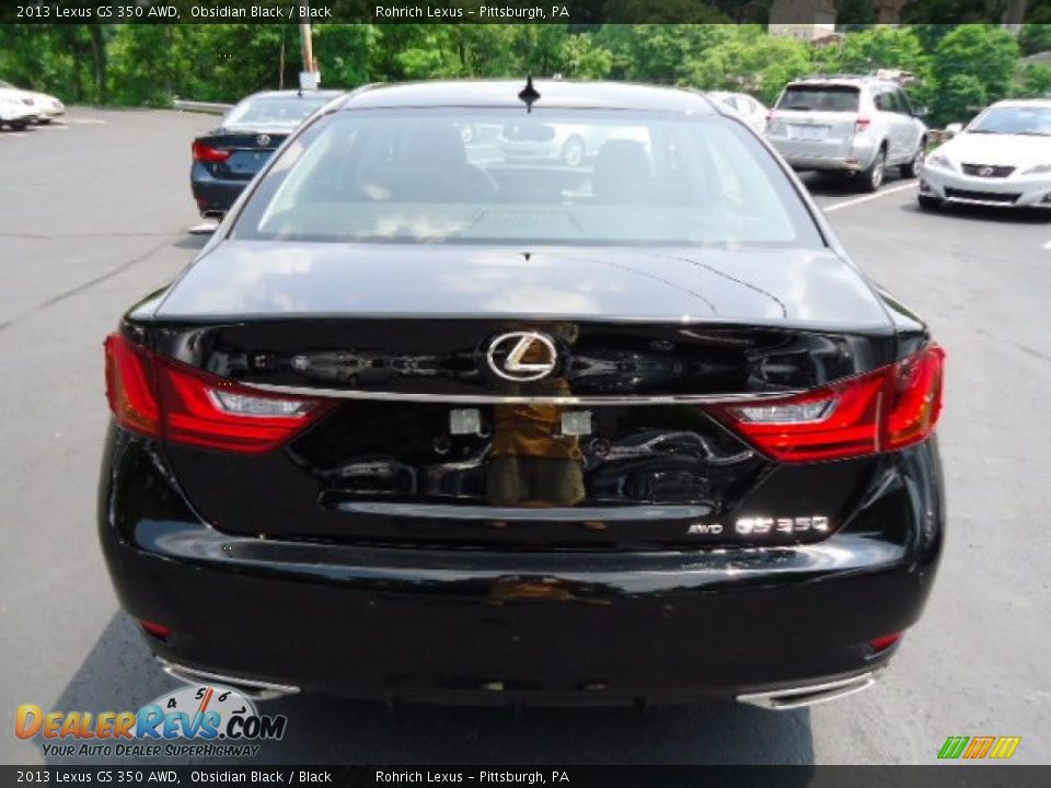 2013 Lexus GS 350 AWD Obsidian Black / Black Photo #3