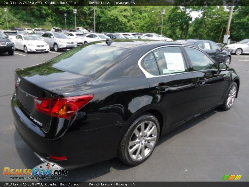 2013 Lexus GS 350 AWD Obsidian Black / Black Photo #4