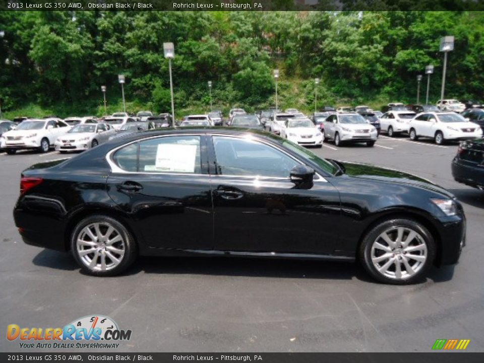 2013 Lexus GS 350 AWD Obsidian Black / Black Photo #5