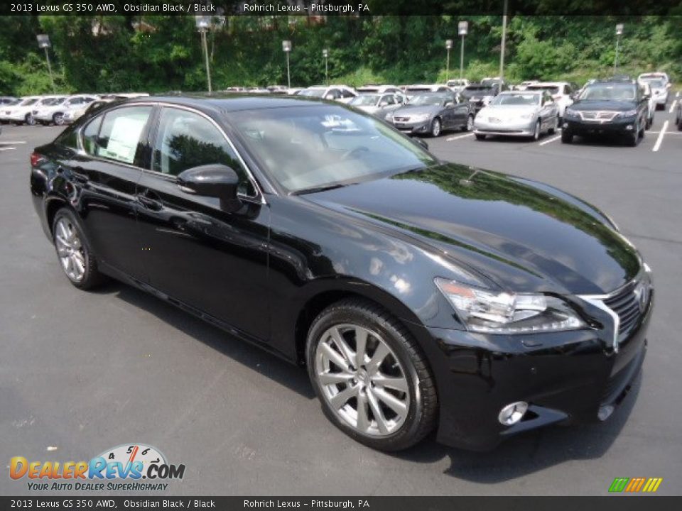 2013 Lexus GS 350 AWD Obsidian Black / Black Photo #6