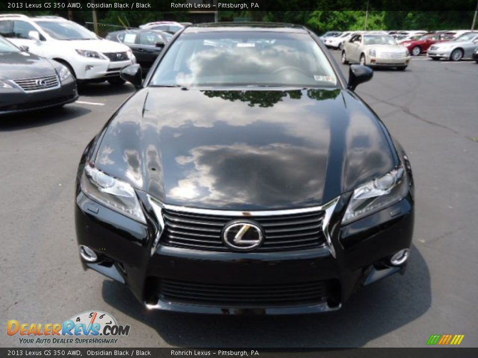 2013 Lexus GS 350 AWD Obsidian Black / Black Photo #7