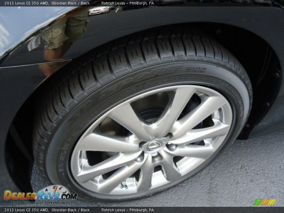 2013 Lexus GS 350 AWD Obsidian Black / Black Photo #9