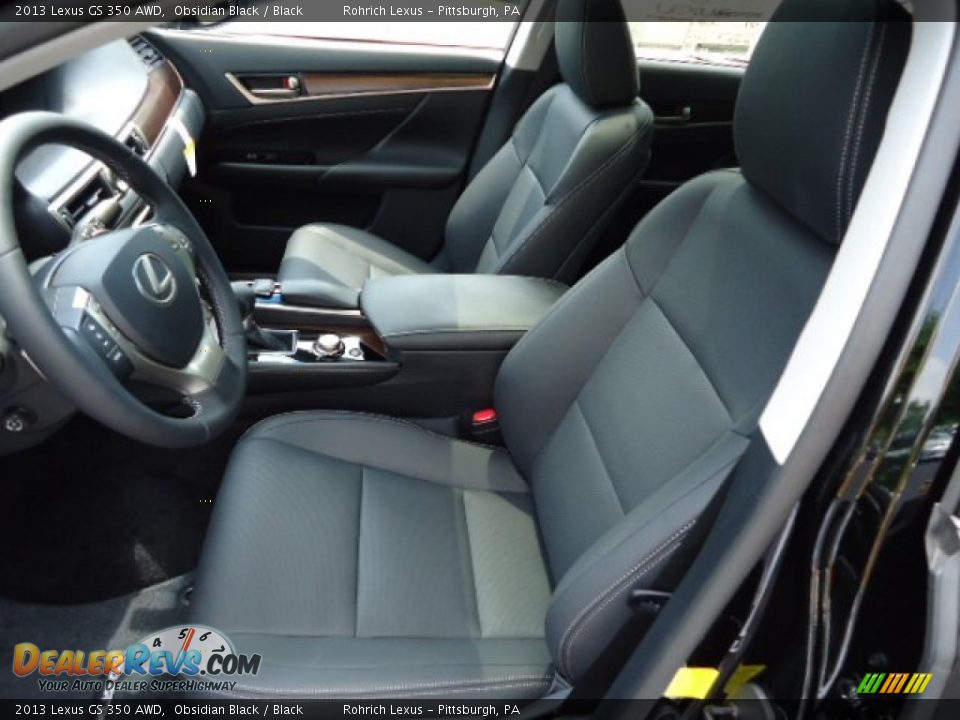 2013 Lexus GS 350 AWD Obsidian Black / Black Photo #10