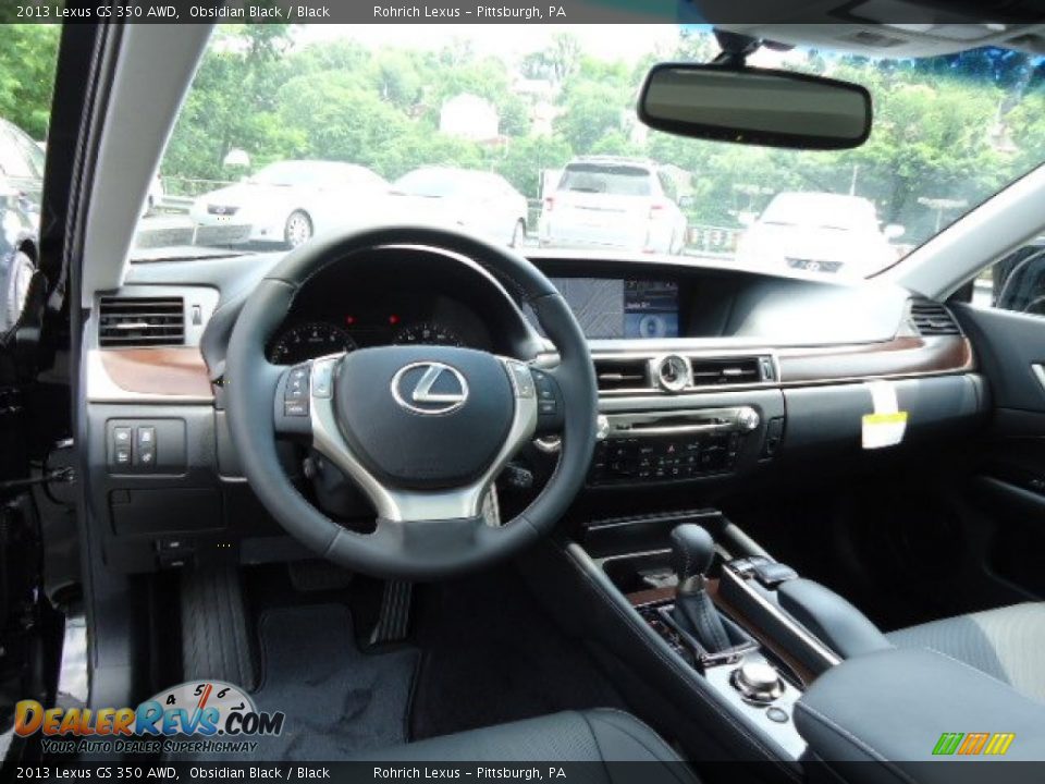 2013 Lexus GS 350 AWD Obsidian Black / Black Photo #12