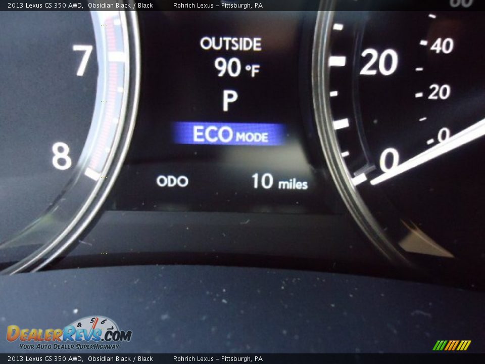 2013 Lexus GS 350 AWD Obsidian Black / Black Photo #20