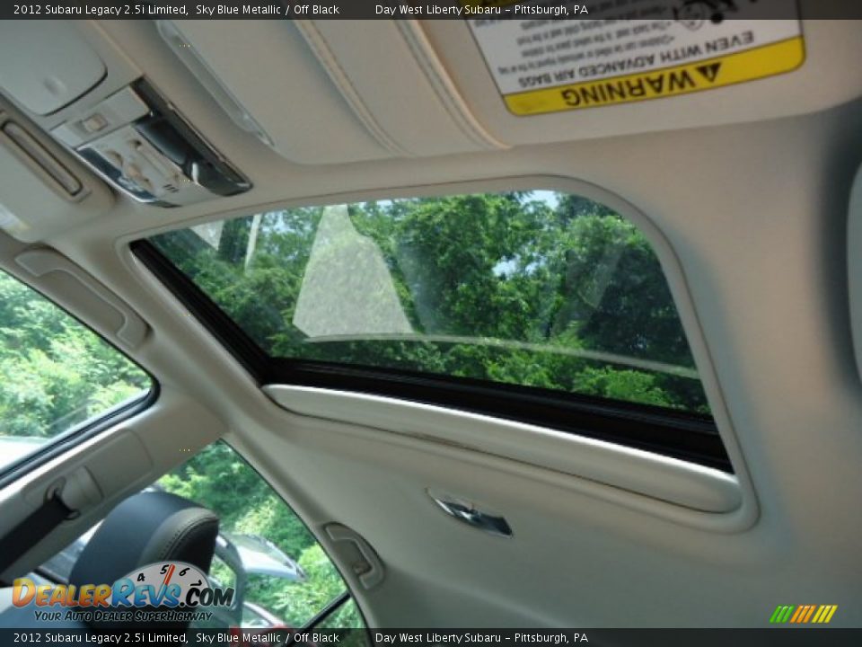2012 Subaru Legacy 2.5i Limited Sky Blue Metallic / Off Black Photo #12