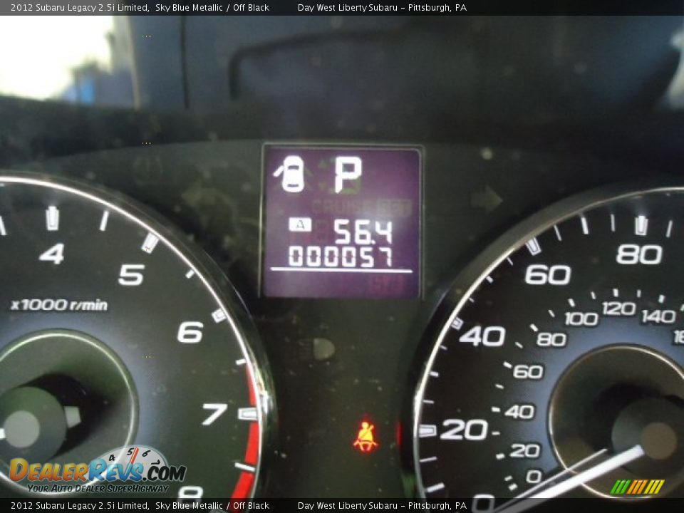 2012 Subaru Legacy 2.5i Limited Sky Blue Metallic / Off Black Photo #15