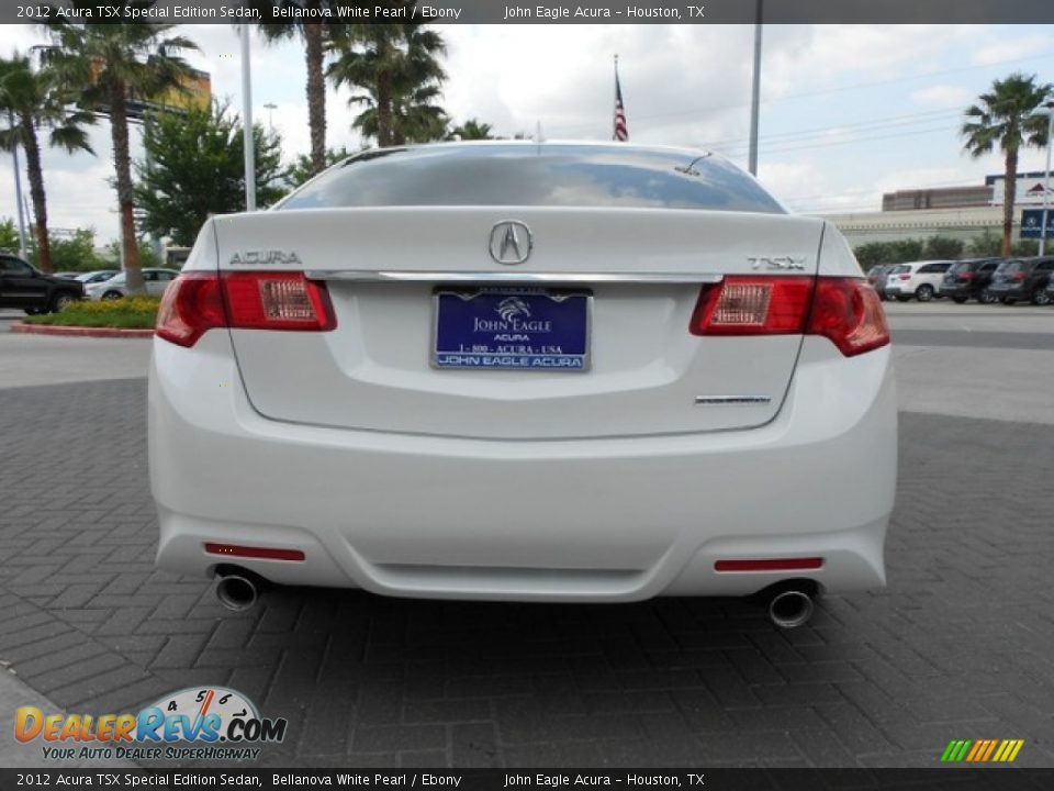 2012 Acura TSX Special Edition Sedan Bellanova White Pearl / Ebony Photo #6