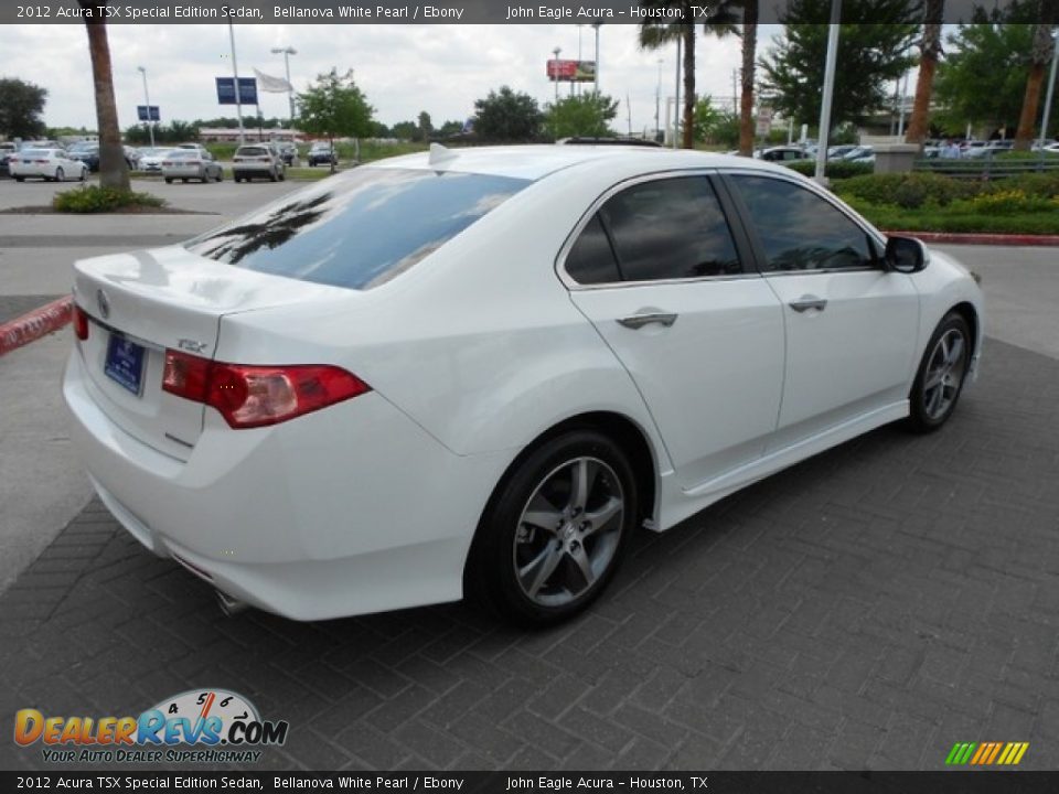 2012 Acura TSX Special Edition Sedan Bellanova White Pearl / Ebony Photo #7