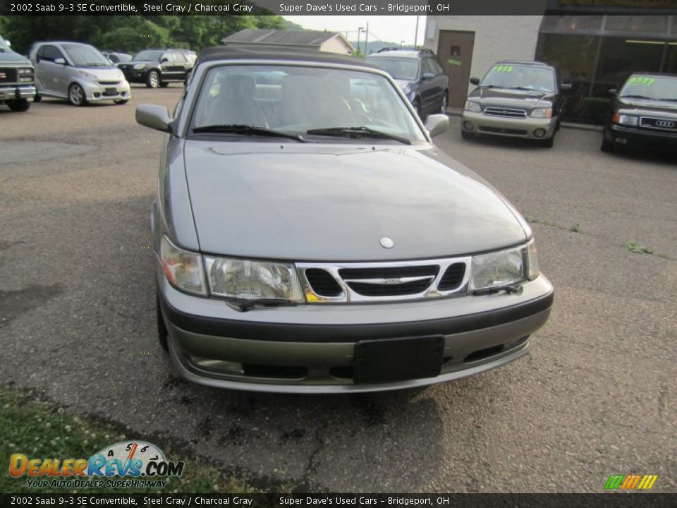 2002 Saab 9-3 SE Convertible Steel Gray / Charcoal Gray Photo #3