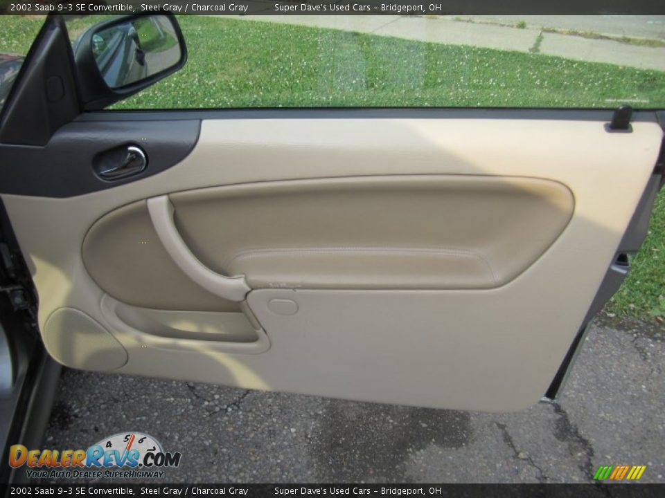 2002 Saab 9-3 SE Convertible Steel Gray / Charcoal Gray Photo #14