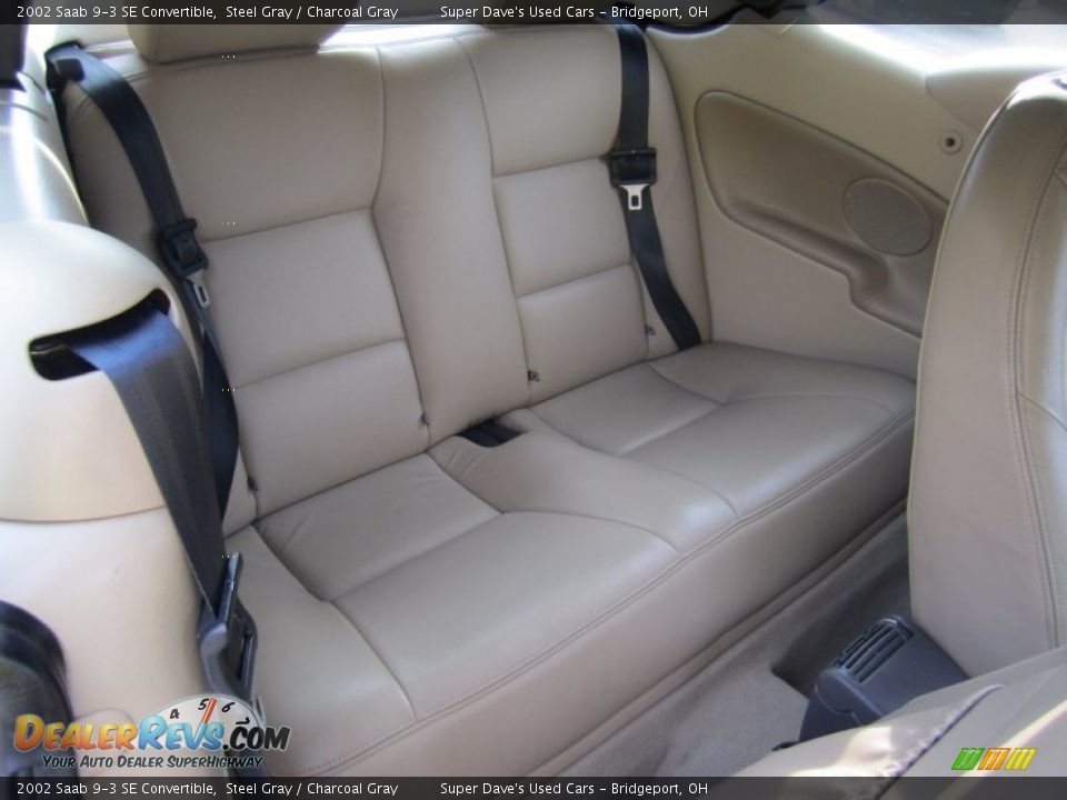 2002 Saab 9-3 SE Convertible Steel Gray / Charcoal Gray Photo #15