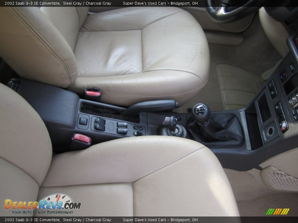 2002 Saab 9-3 SE Convertible Steel Gray / Charcoal Gray Photo #16