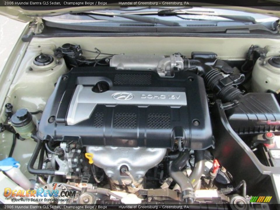 2006 Hyundai Elantra GLS Sedan Champagne Beige / Beige Photo #9