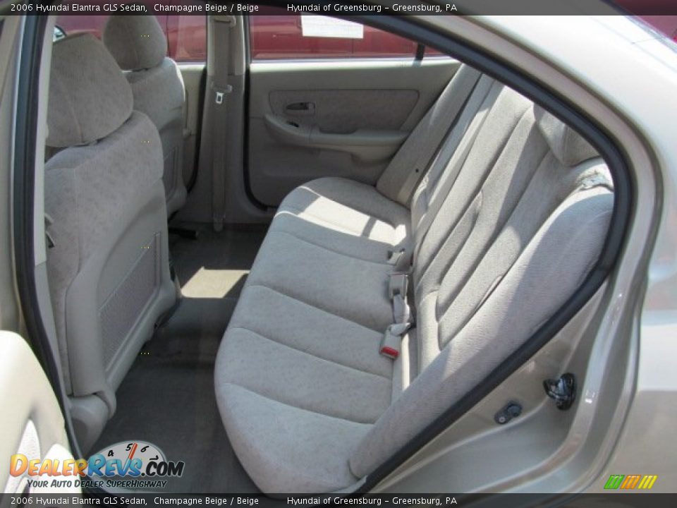 2006 Hyundai Elantra GLS Sedan Champagne Beige / Beige Photo #11
