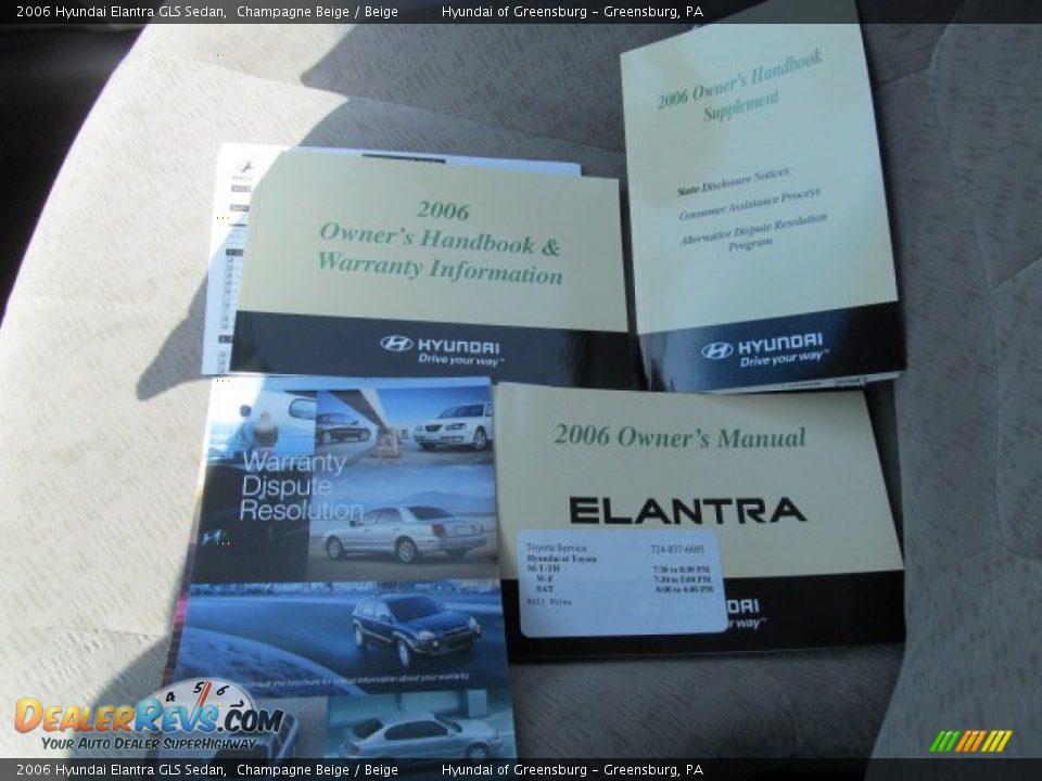 2006 Hyundai Elantra GLS Sedan Champagne Beige / Beige Photo #23