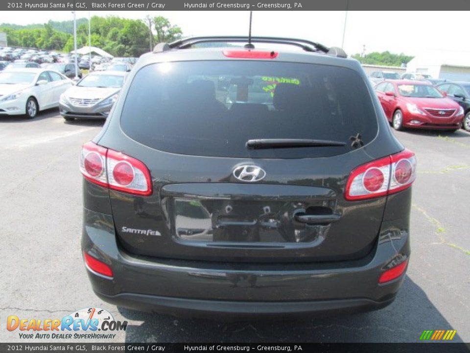 2012 Hyundai Santa Fe GLS Black Forest Green / Gray Photo #9