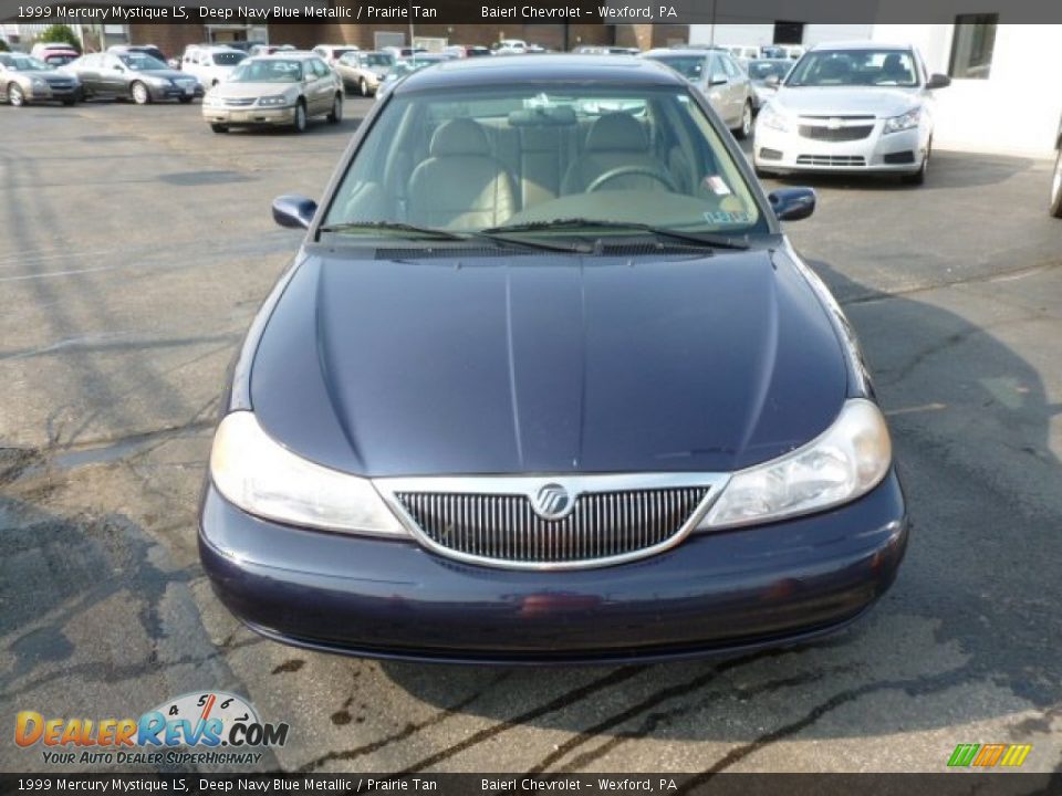 1999 Mercury Mystique LS Deep Navy Blue Metallic / Prairie Tan Photo #2