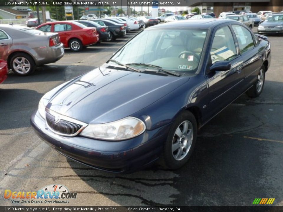 1999 Mercury Mystique LS Deep Navy Blue Metallic / Prairie Tan Photo #3