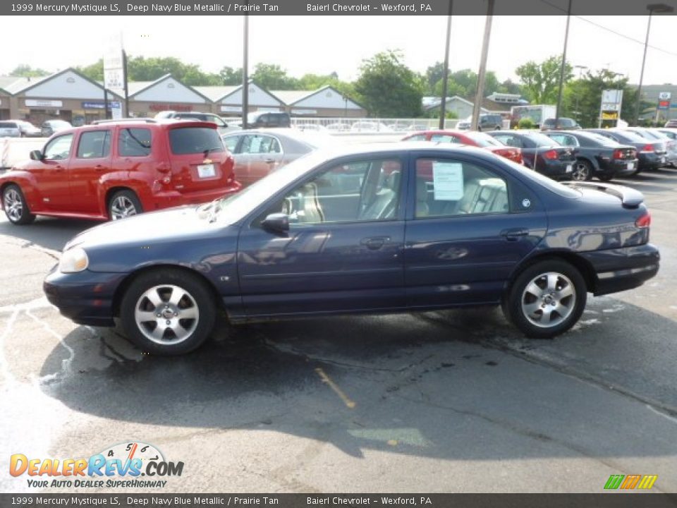 1999 Mercury Mystique LS Deep Navy Blue Metallic / Prairie Tan Photo #4