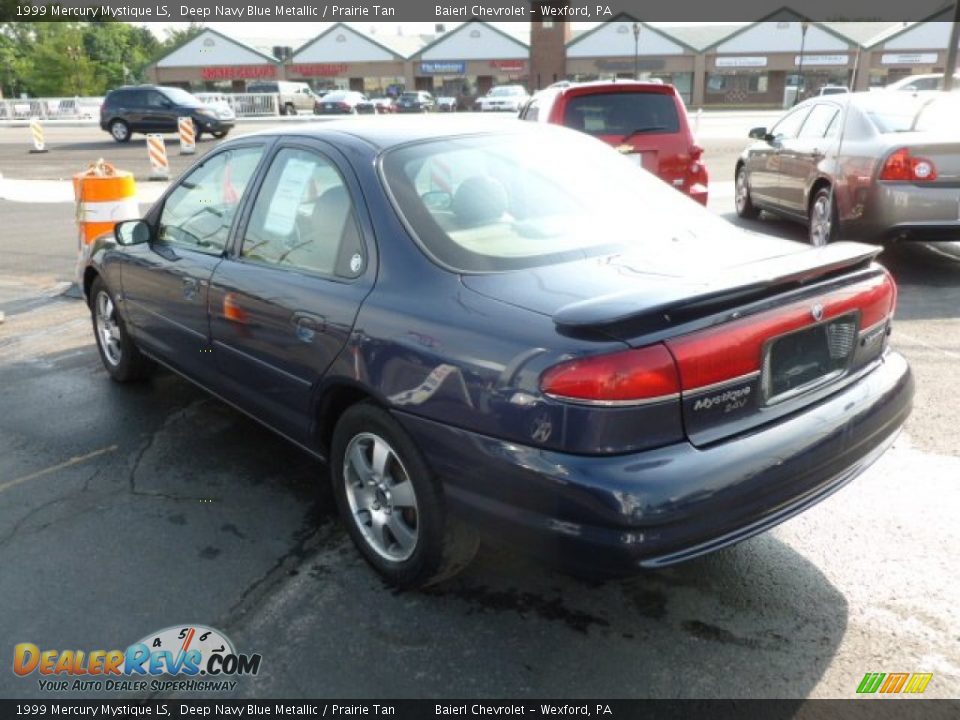 1999 Mercury Mystique LS Deep Navy Blue Metallic / Prairie Tan Photo #5