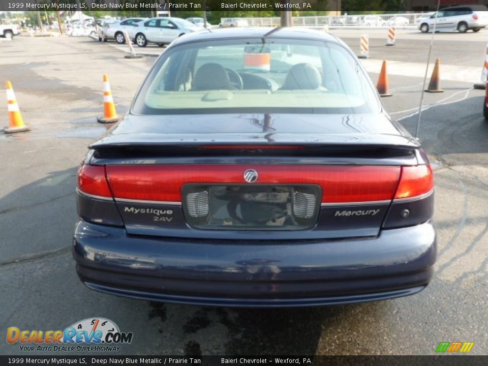 1999 Mercury Mystique LS Deep Navy Blue Metallic / Prairie Tan Photo #6