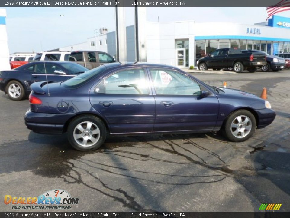1999 Mercury Mystique LS Deep Navy Blue Metallic / Prairie Tan Photo #8