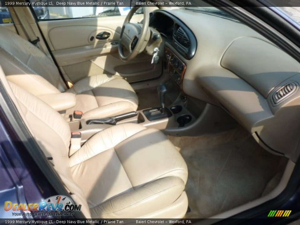 1999 Mercury Mystique LS Deep Navy Blue Metallic / Prairie Tan Photo #10