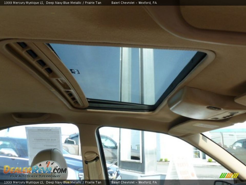 1999 Mercury Mystique LS Deep Navy Blue Metallic / Prairie Tan Photo #11
