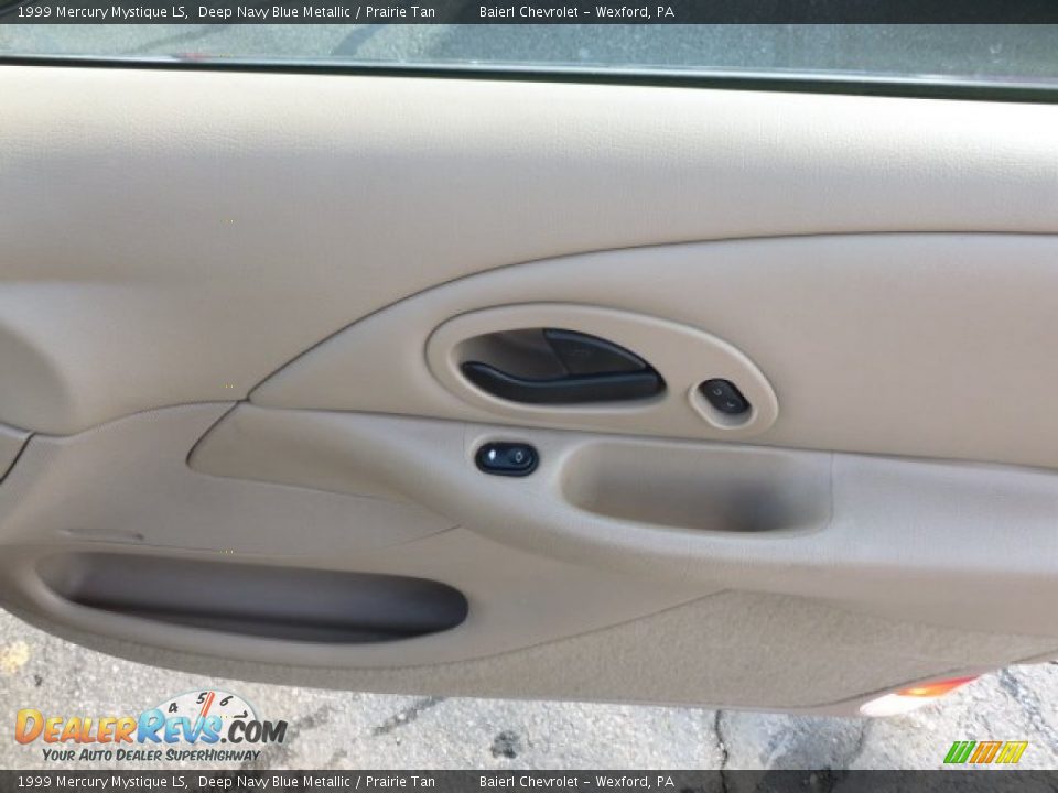 1999 Mercury Mystique LS Deep Navy Blue Metallic / Prairie Tan Photo #12