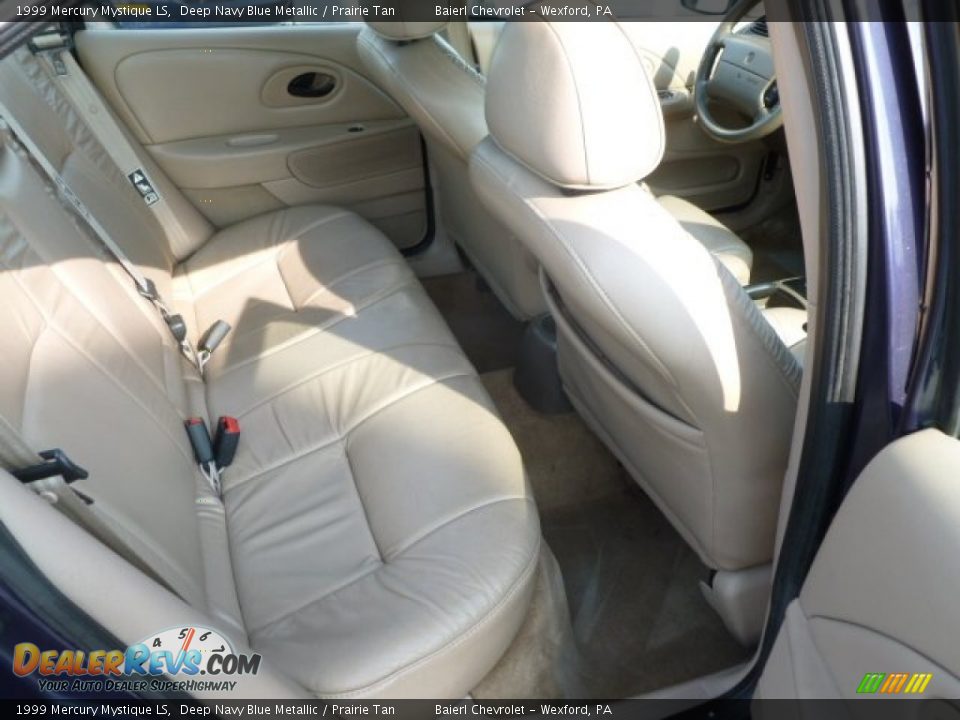 1999 Mercury Mystique LS Deep Navy Blue Metallic / Prairie Tan Photo #13