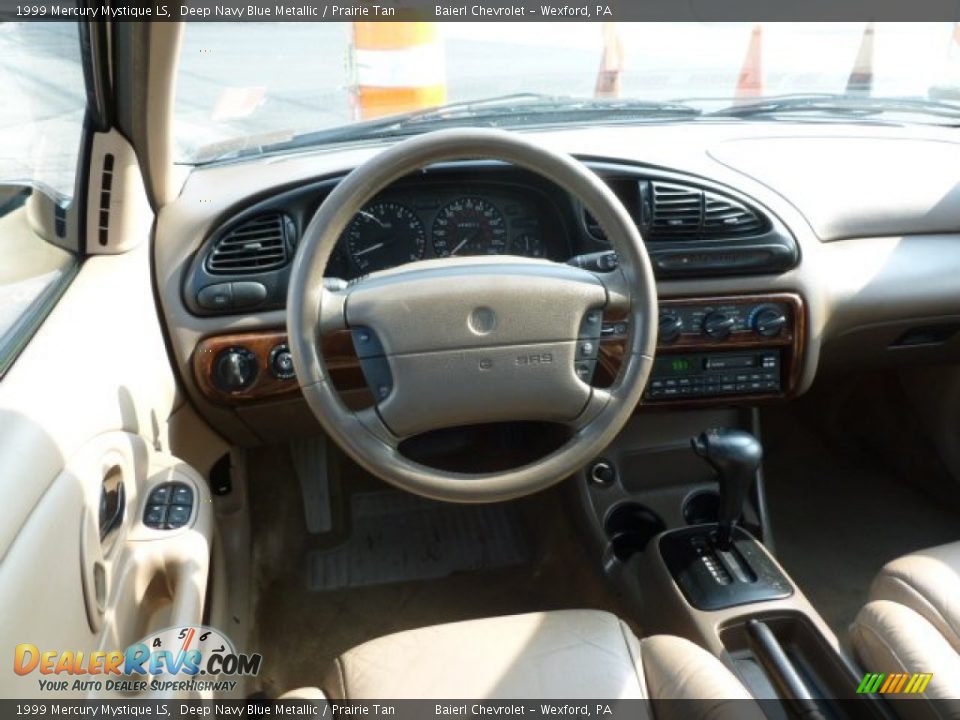 1999 Mercury Mystique LS Deep Navy Blue Metallic / Prairie Tan Photo #15